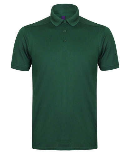 Henbury Stretch polo shirt with wicking finish (slim fit)