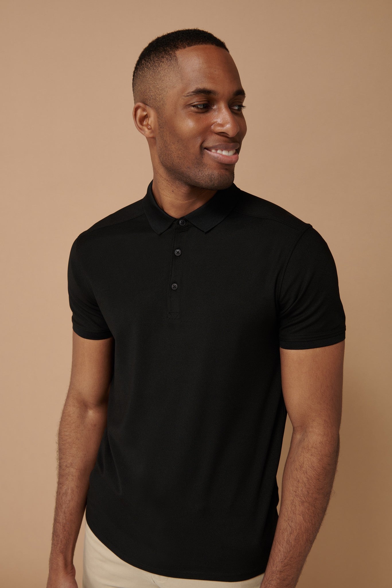 Henbury Stretch polo shirt with wicking finish (slim fit)