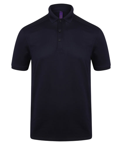 Henbury Stretch polo shirt with wicking finish (slim fit)