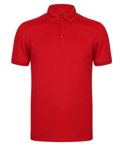 Henbury Stretch polo shirt with wicking finish (slim fit)