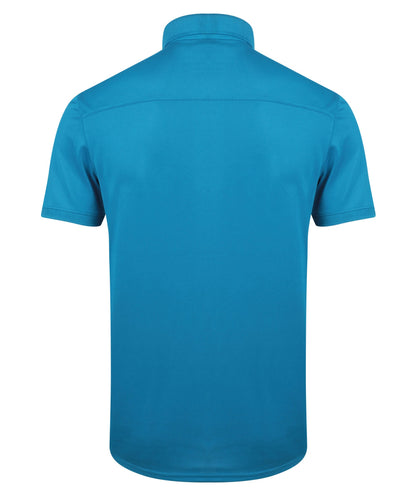 Henbury Stretch polo shirt with wicking finish (slim fit)