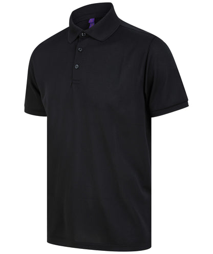 Henbury Recycled polyester polo shirt