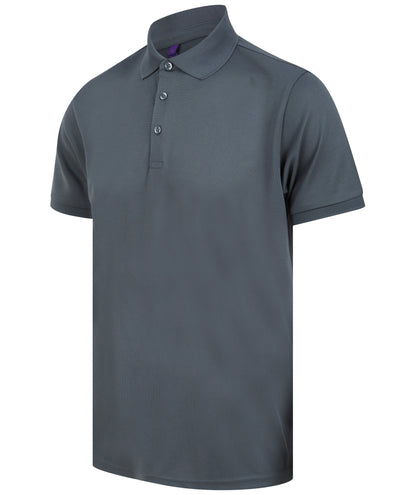 Henbury Recycled polyester polo shirt