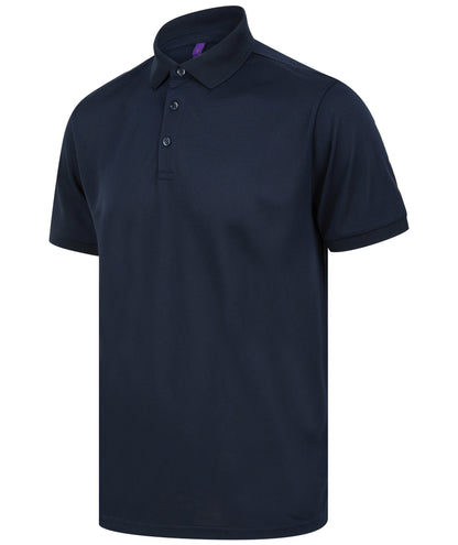 Henbury Recycled polyester polo shirt