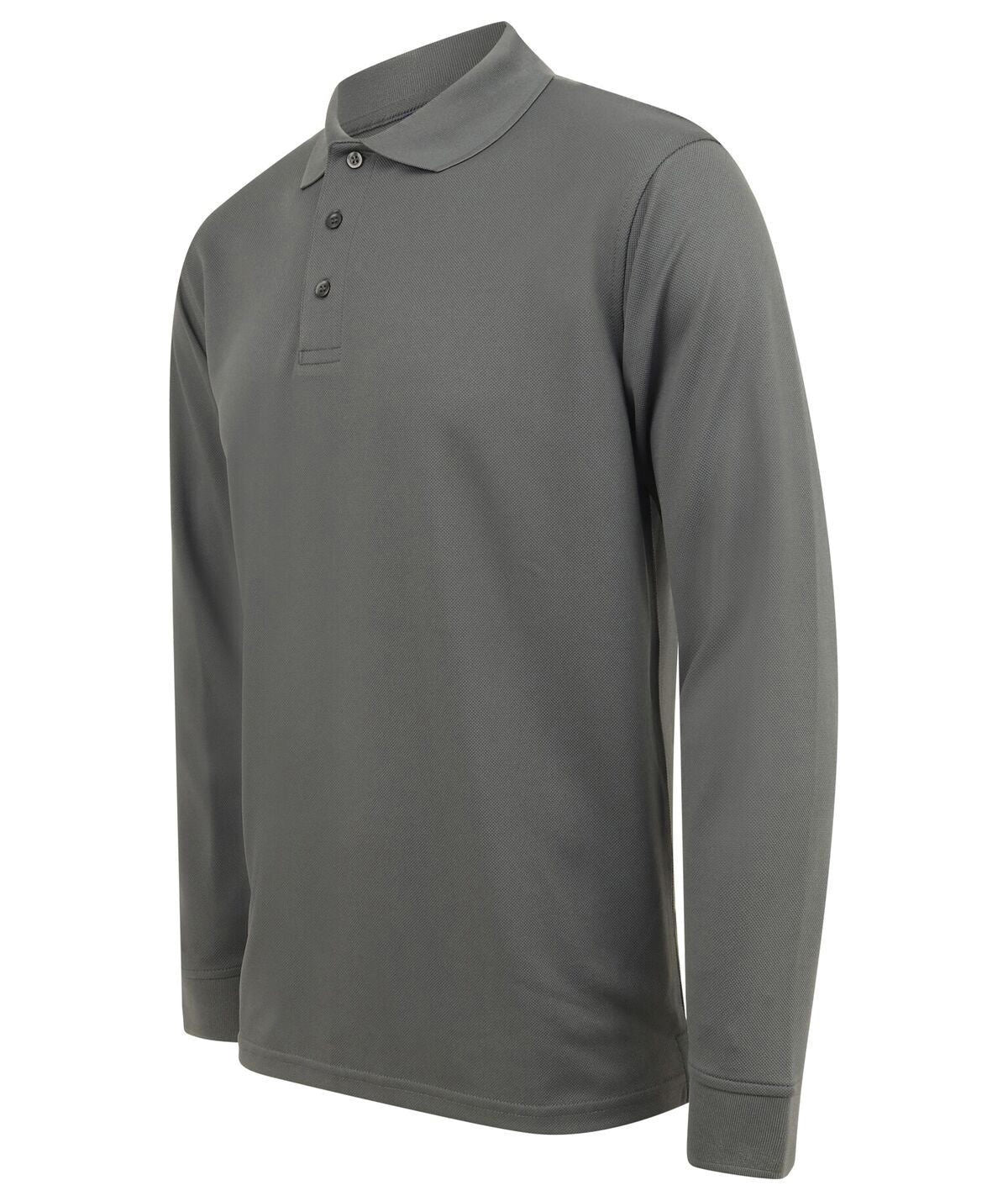 Henbury Long sleeve Coolplus® polo shirt