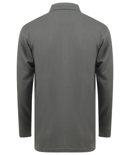 Henbury Long sleeve Coolplus® polo shirt