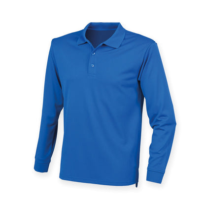 Henbury Long sleeve Coolplus® polo shirt