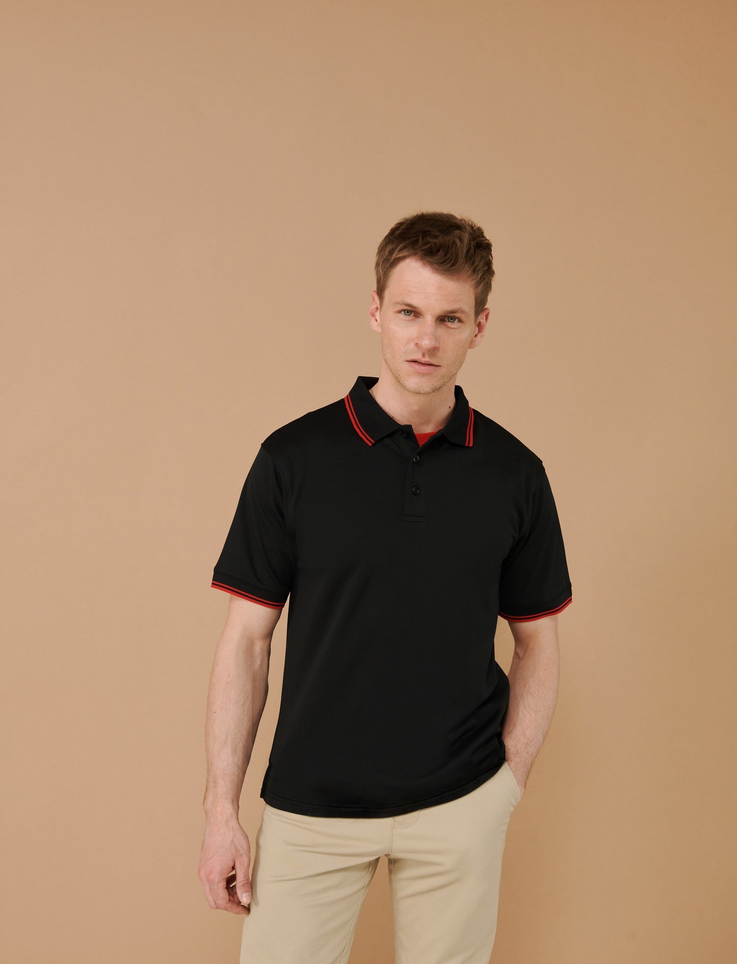 Henbury Double tipped Coolplus® polo shirt