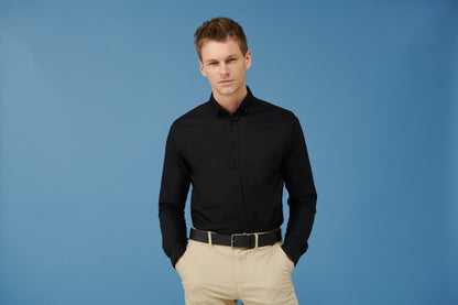 Henbury Modern long sleeve Oxford shirt