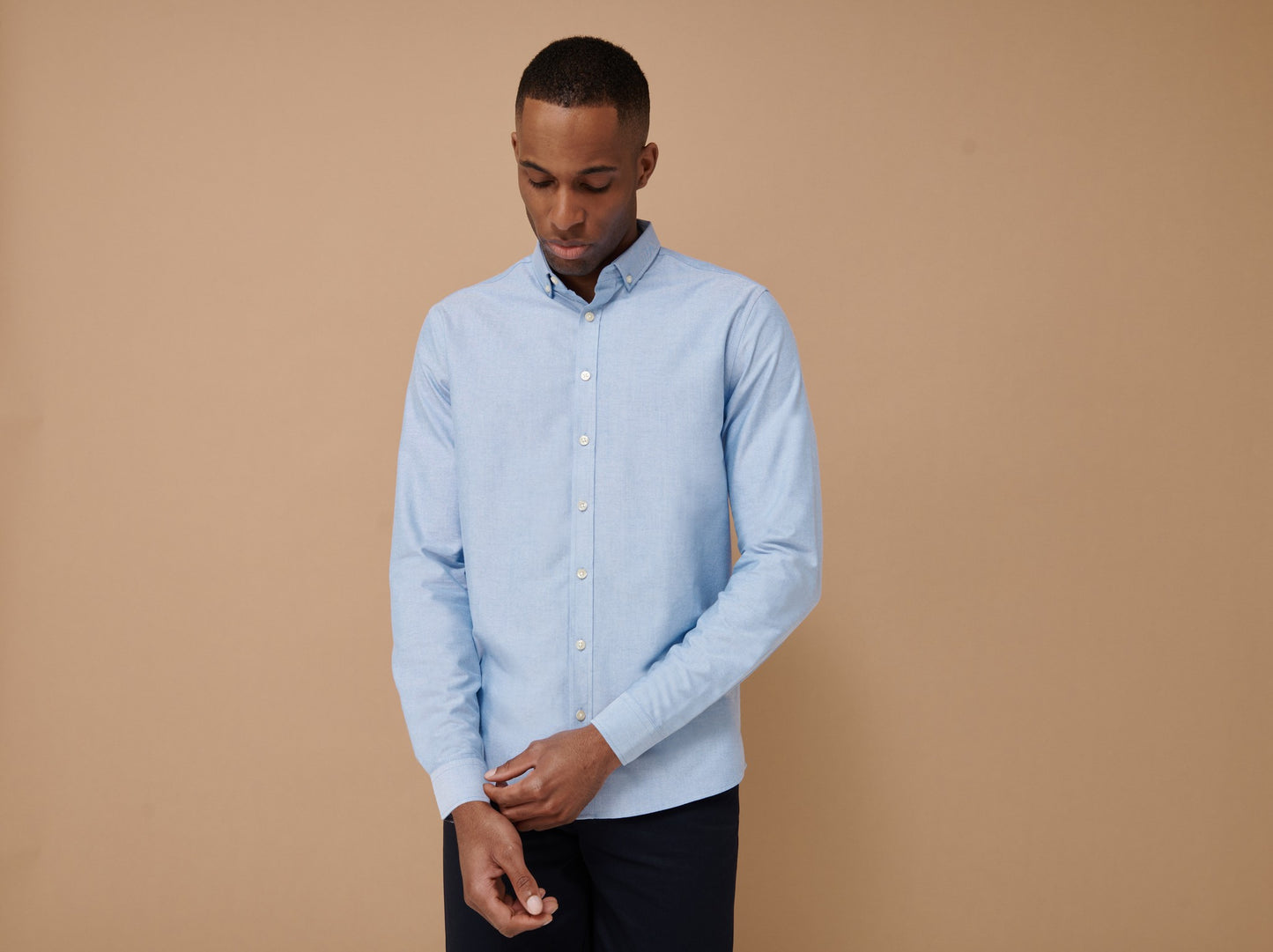 Henbury Modern long sleeve Oxford shirt