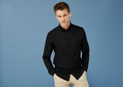 Henbury Modern long sleeve Oxford shirt