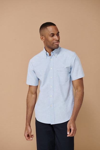 Henbury Short sleeve classic Oxford shirt