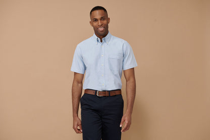 Henbury Short sleeve classic Oxford shirt