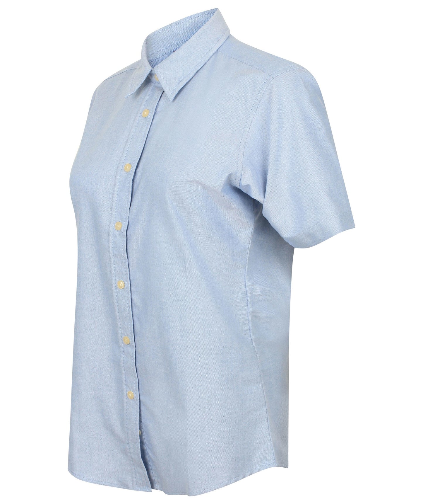 Henbury Women's short sleeve classic Oxford shirt