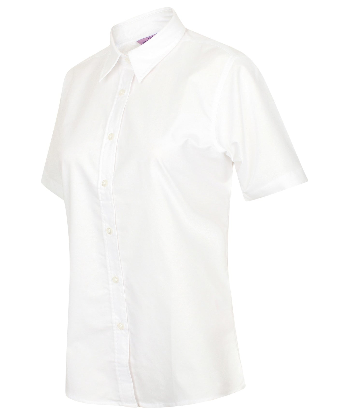 Henbury Women's short sleeve classic Oxford shirt