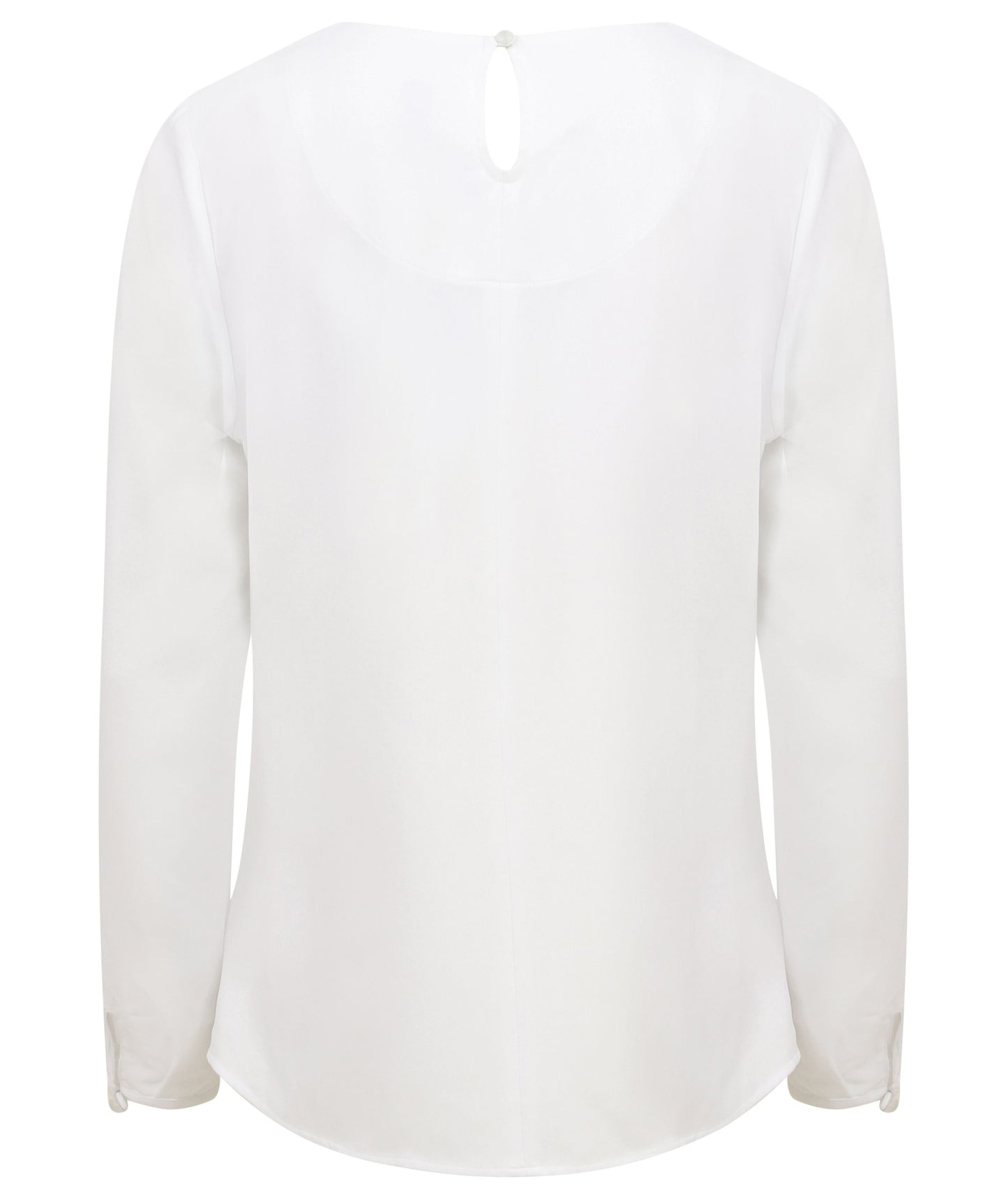 Henbury Women's pleat front long sleeve blouse