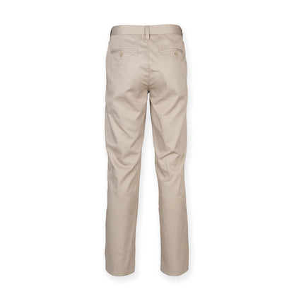 Henbury Women's 65/35 flat fronted chino trousers