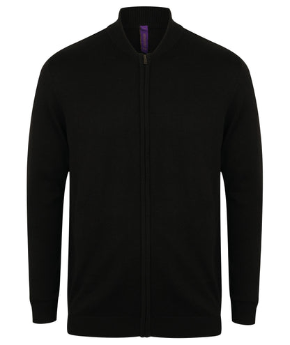 Henbury Unisex zip-through cardigan