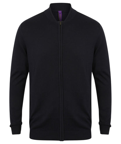 Henbury Unisex zip-through cardigan