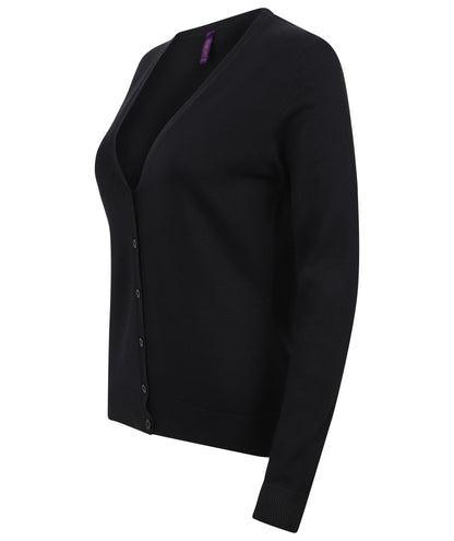 Henbury Women's v-neck cardigan