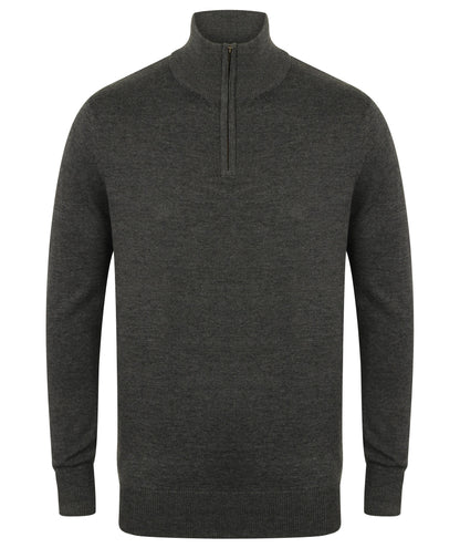 Henbury ¼ zip jumper