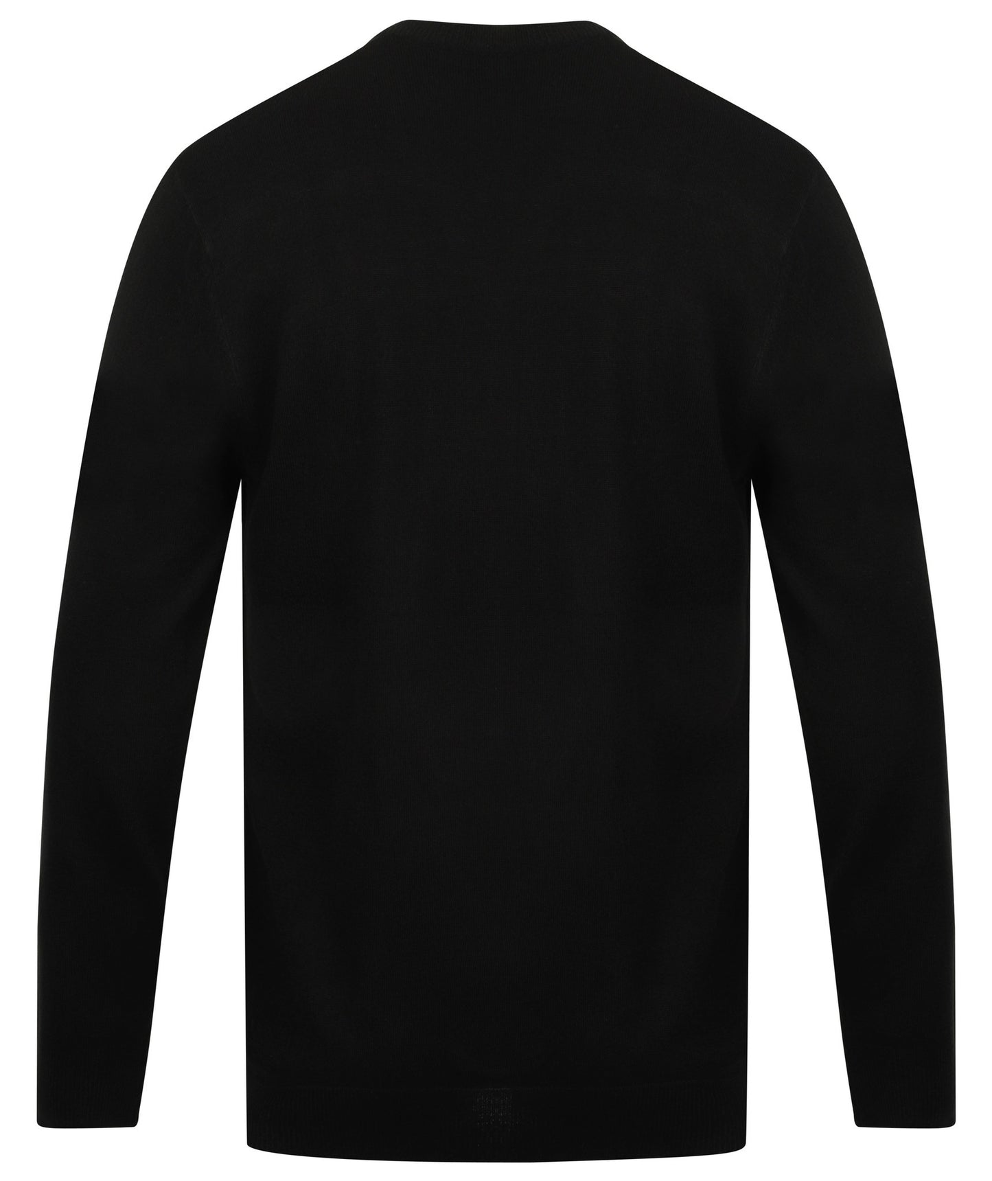 Henbury Cashmere touch acrylic v-neck jumper