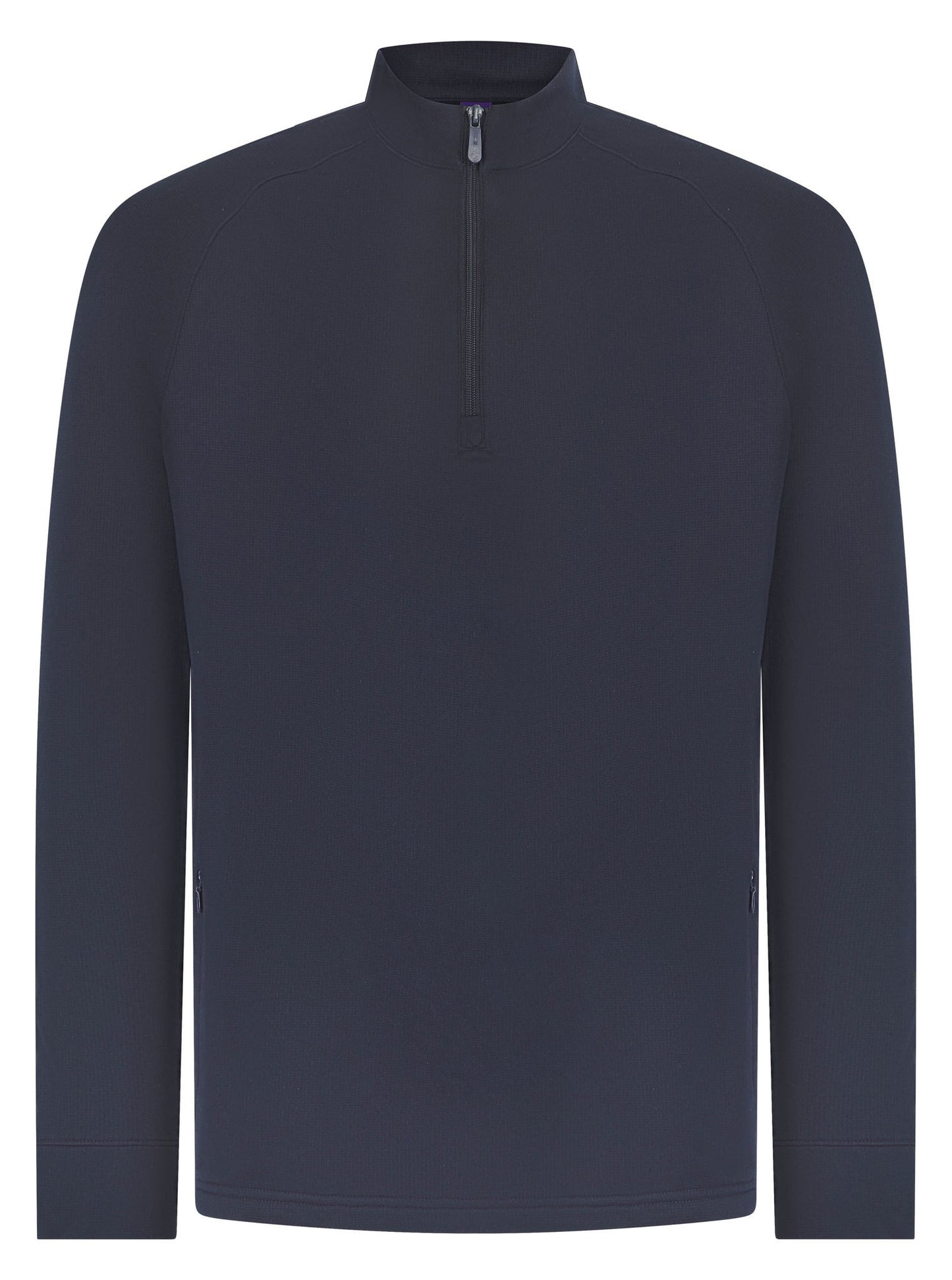 Henbury ¼ zip top with wicking finish