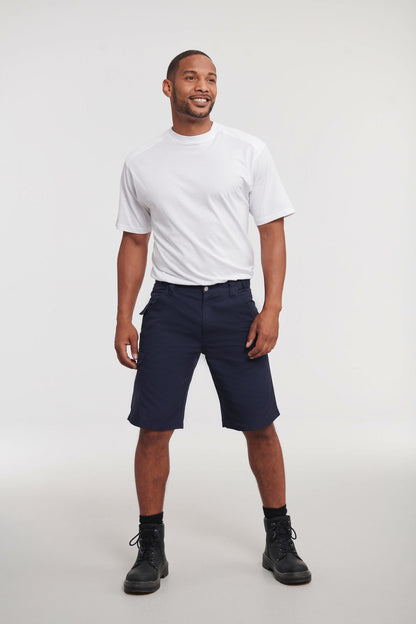 Russell Europe Polycotton twill workwear shorts