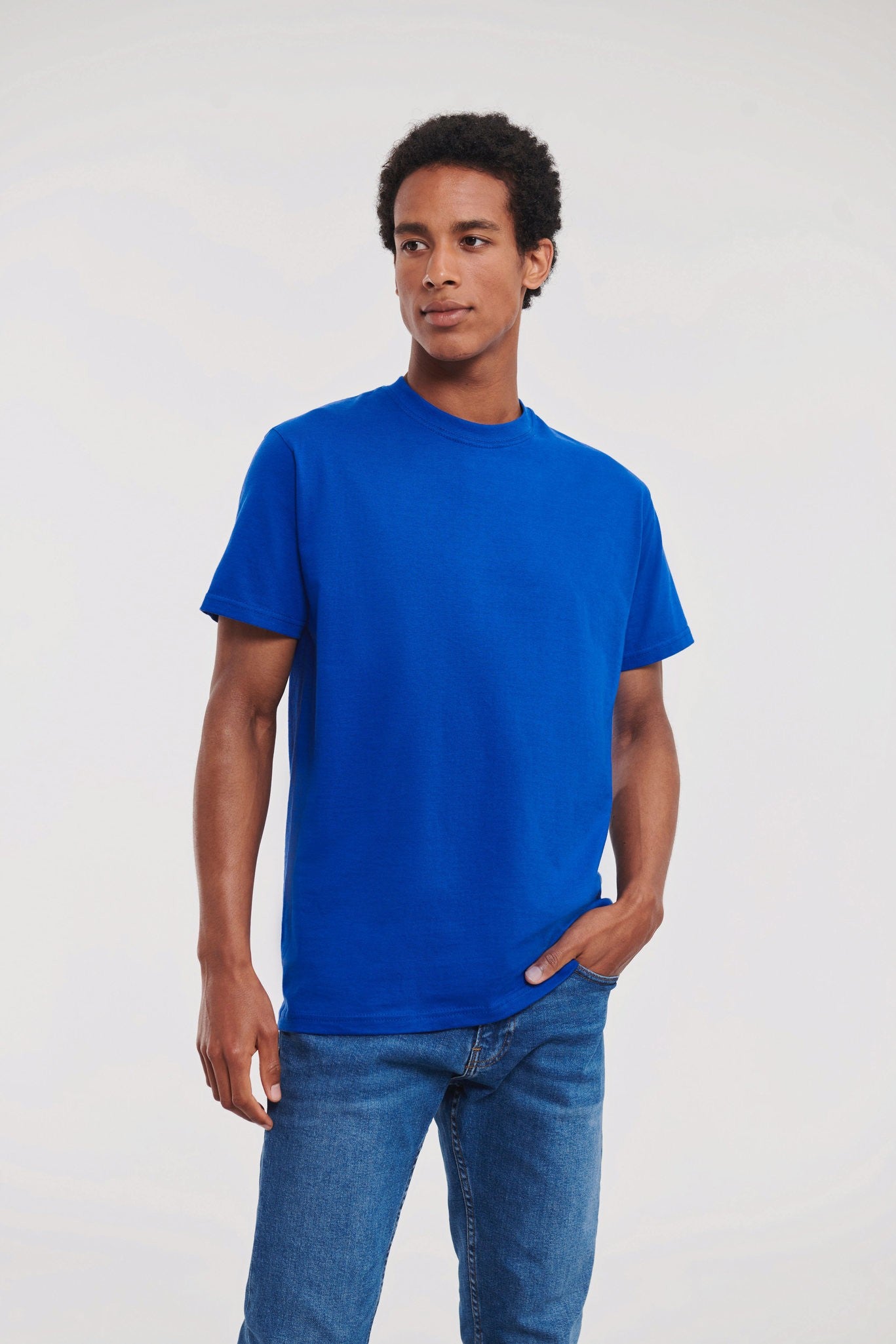 Russell Europe Super ringspun classic t-shirt - Azure Blue