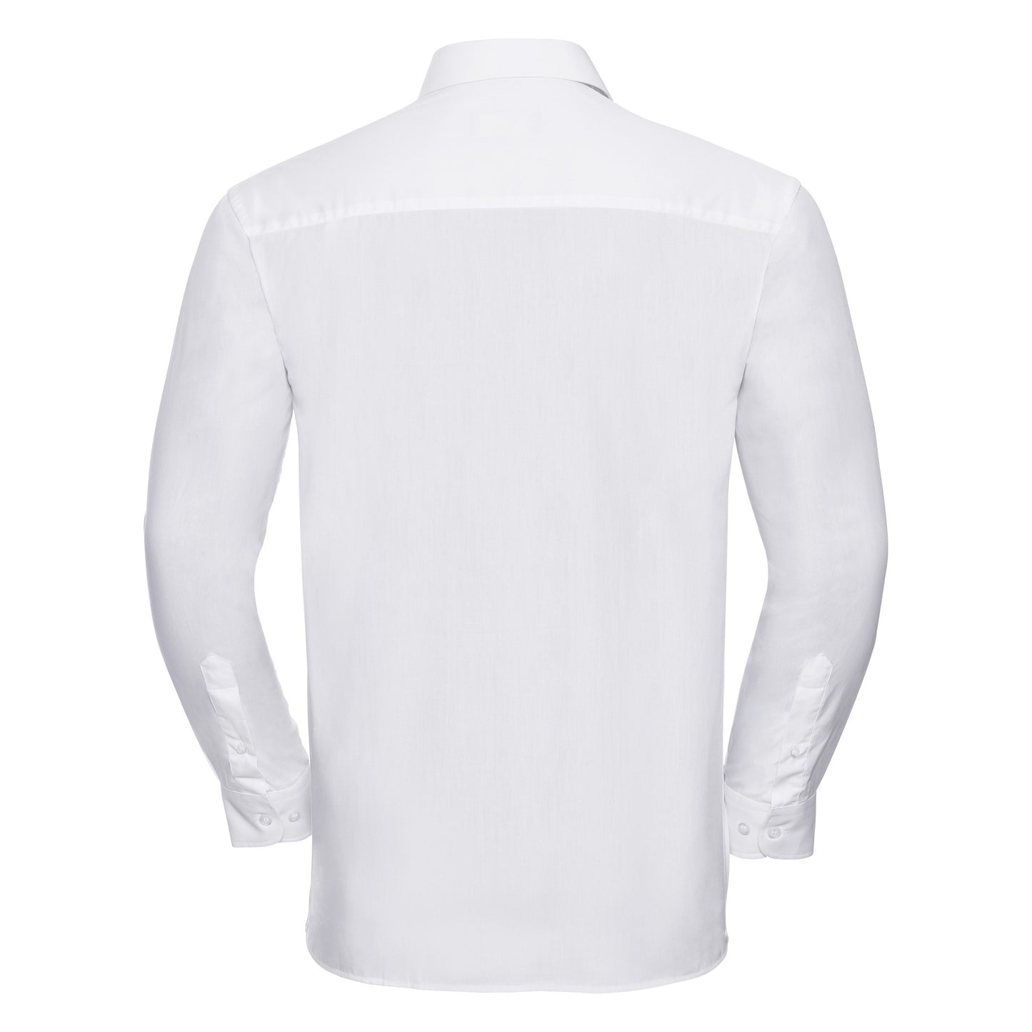 Russell Collection Long sleeve pure cotton easycare poplin shirt