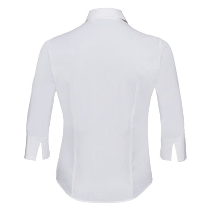 Russell Collection Women's ¾ sleeve easycare fitted shirt