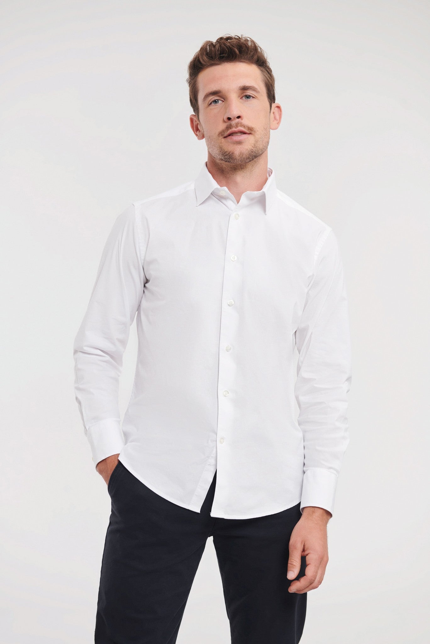 Russell Collection Long sleeve easycare fitted shirt