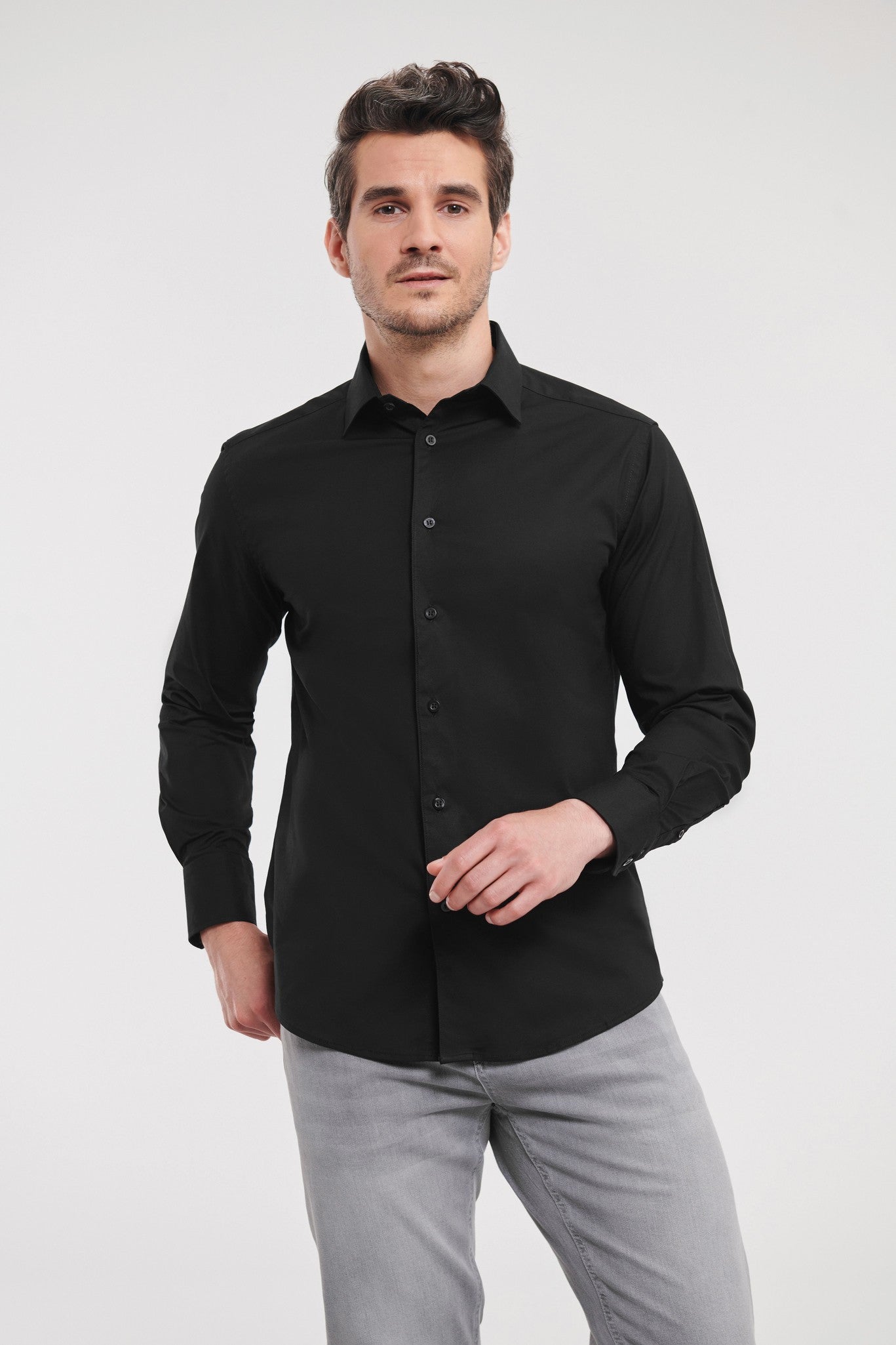 Russell Collection Long sleeve easycare fitted shirt