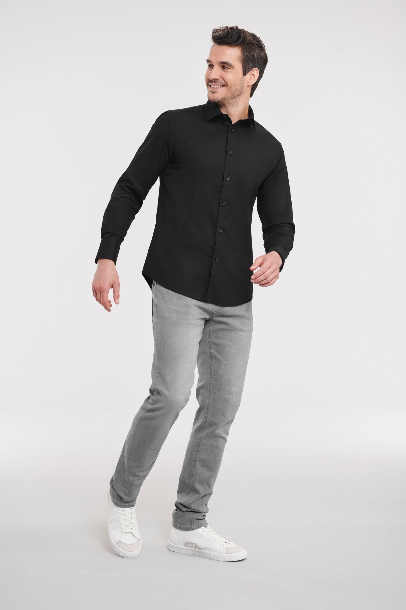 Russell Collection Long sleeve easycare fitted shirt