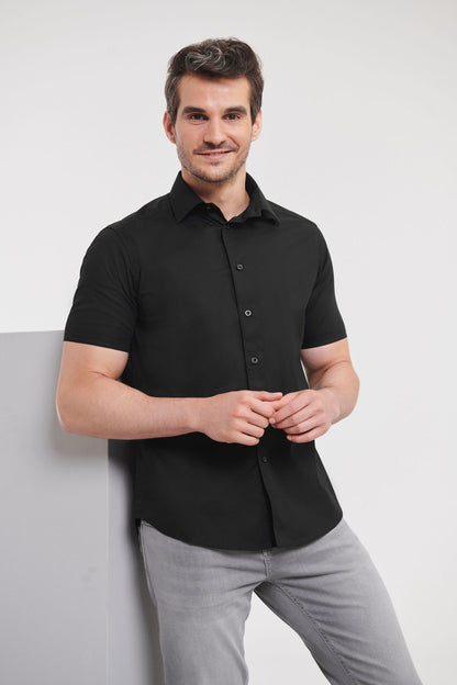 Russell Collection Short sleeve easycare fitted shirt