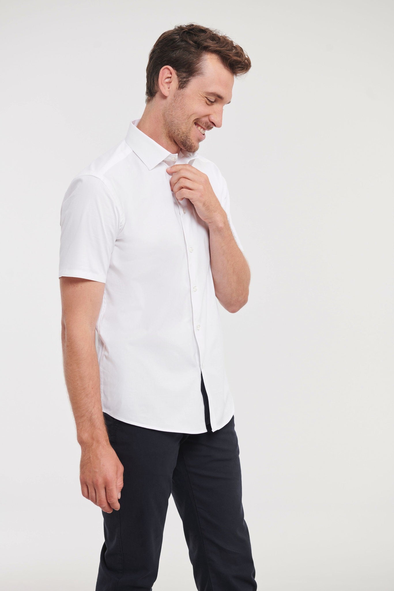 Russell Collection Short sleeve easycare fitted shirt