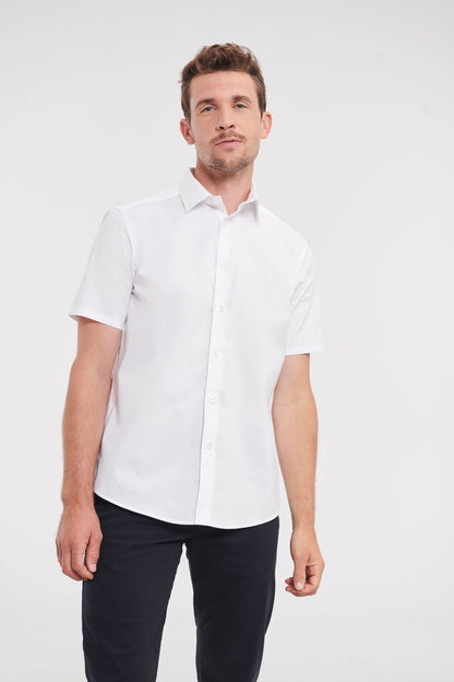 Russell Collection Short sleeve easycare fitted shirt