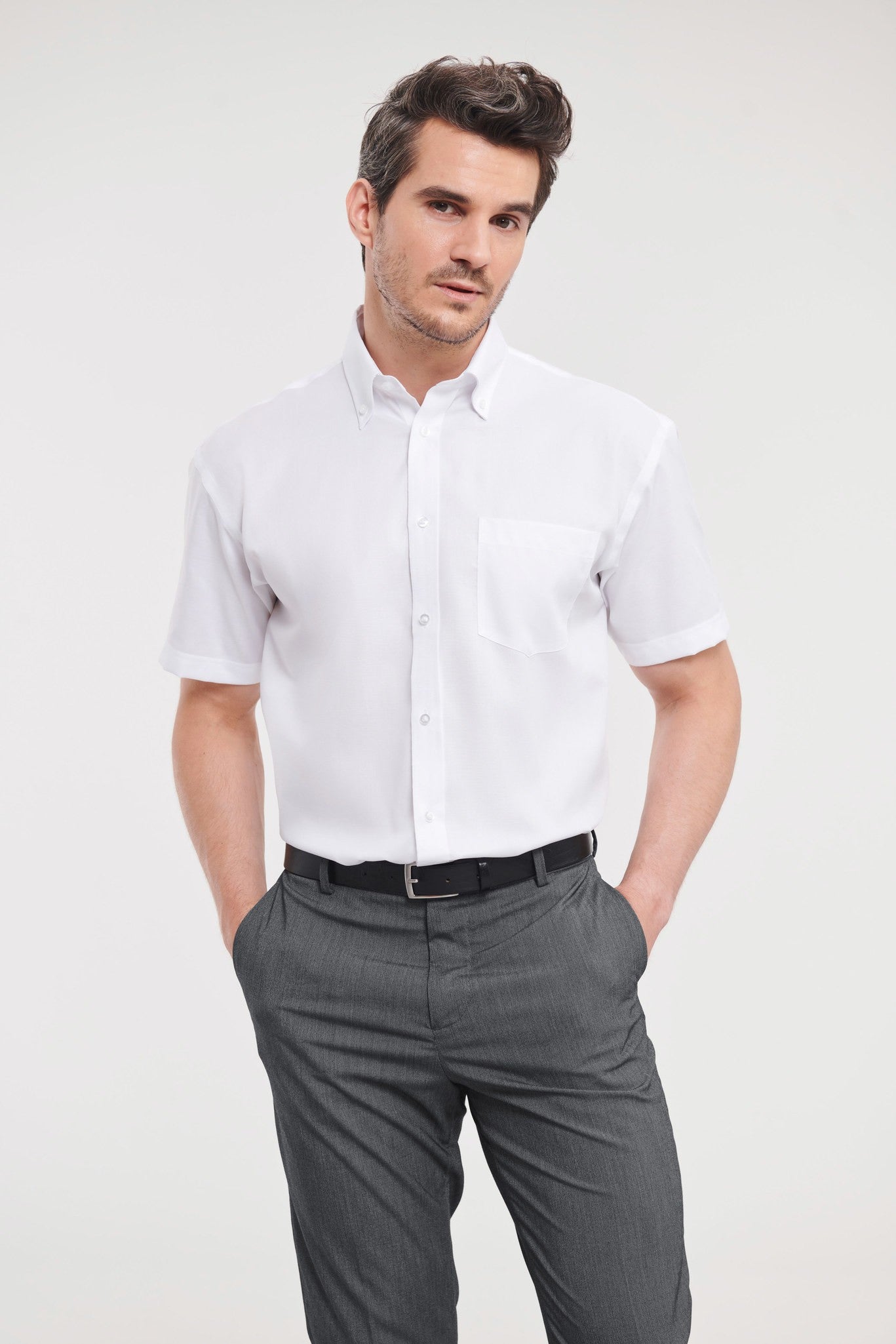 Russell Europe Short sleeve ultimate non-iron shirt