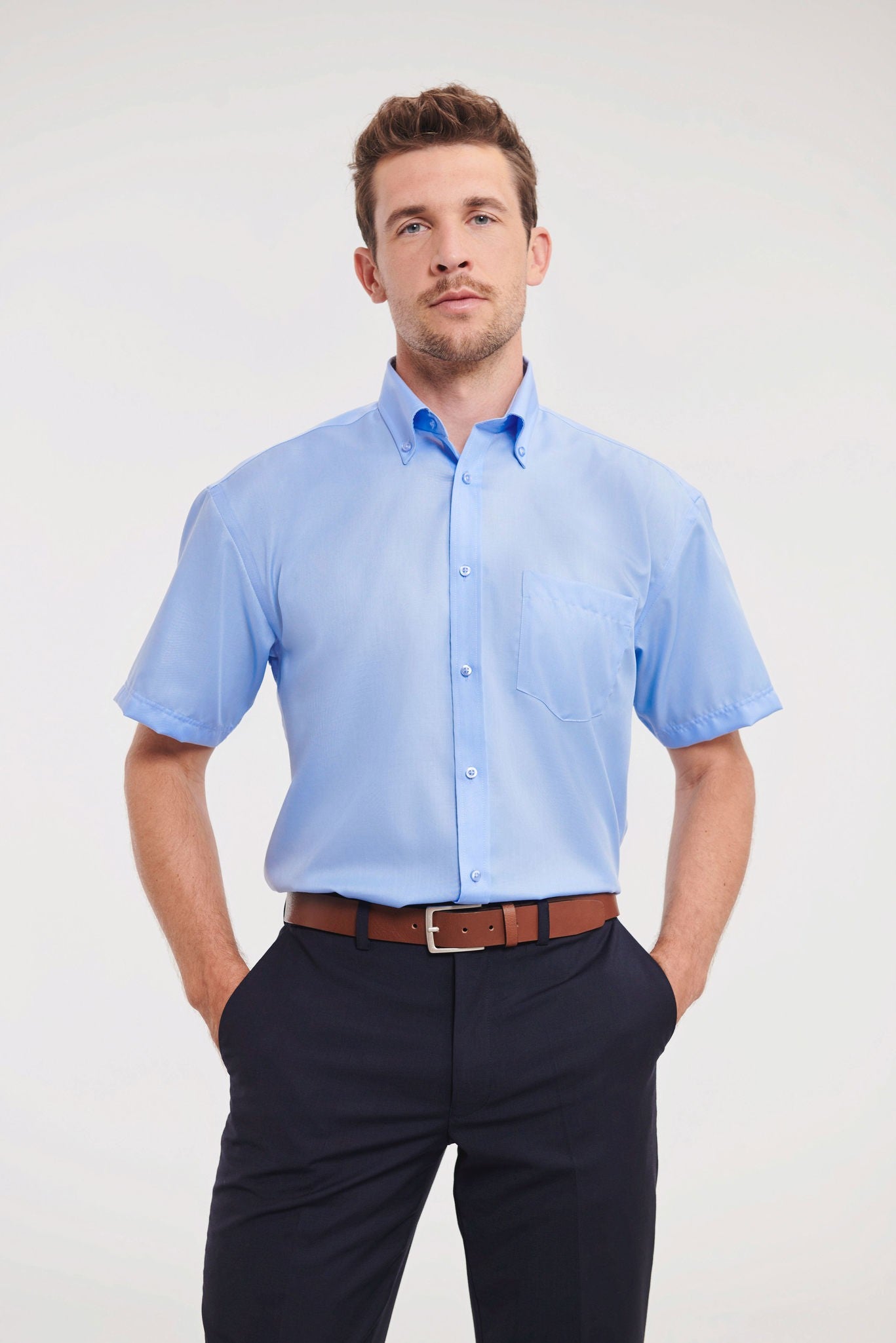 Russell Europe Short sleeve ultimate non-iron shirt