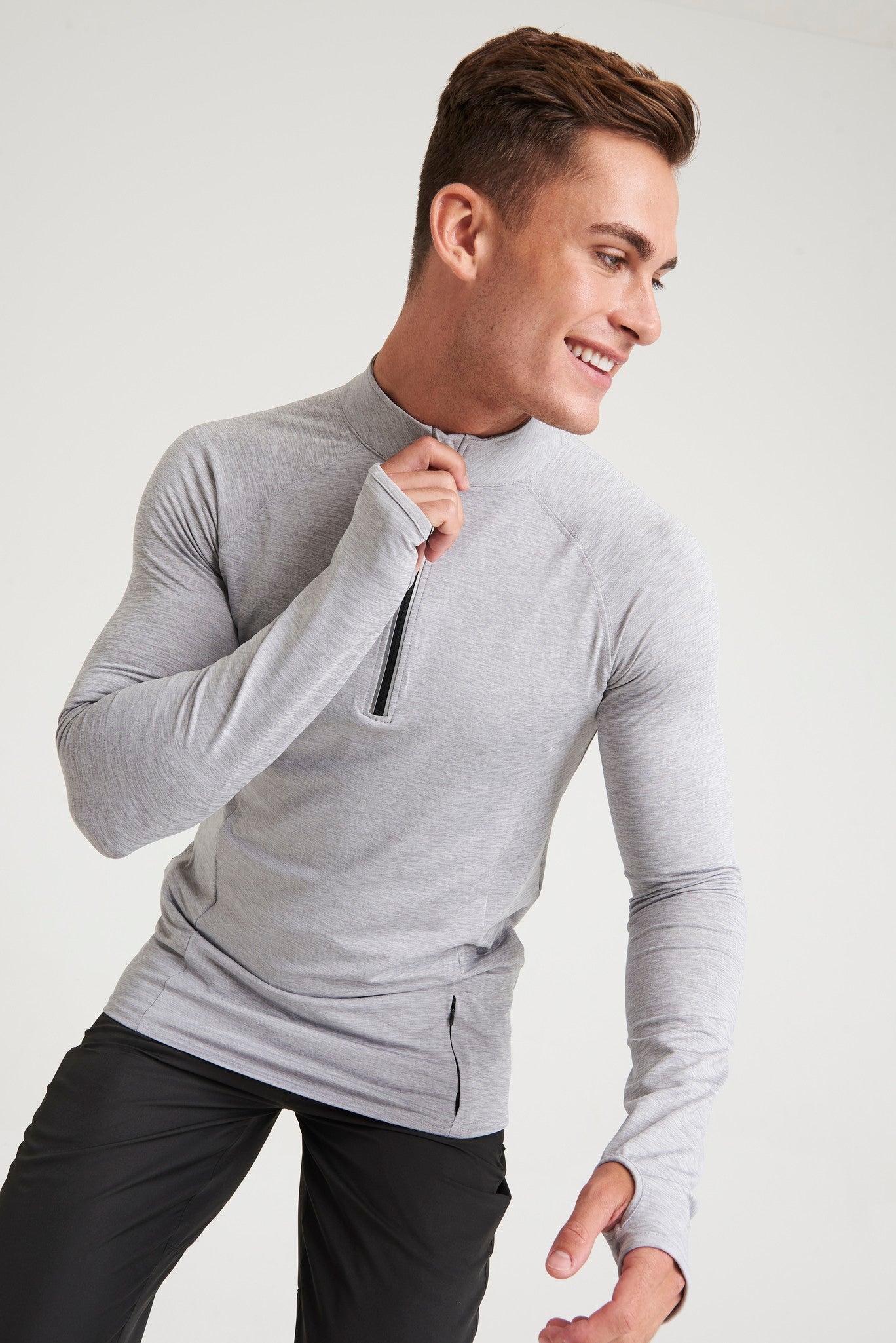 AWDis Just Cool Cool Flex long half-zip top