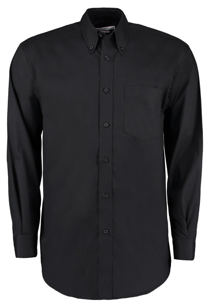 Kustom Kit Corporate Oxford shirt long-sleeved (classic fit) - Black