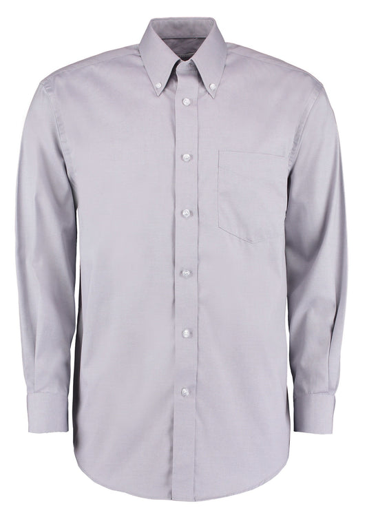 Kustom Kit Corporate Oxford shirt long-sleeved (classic fit) - Silver Grey