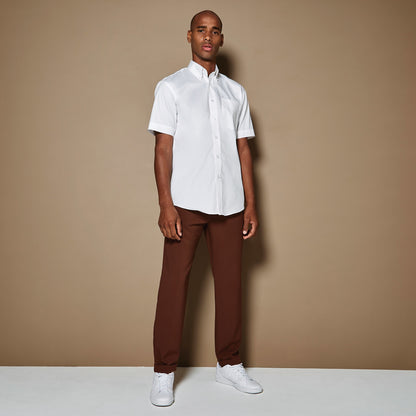 Kustom Kit Corporate Oxford shirt short-sleeved (classic fit) - White