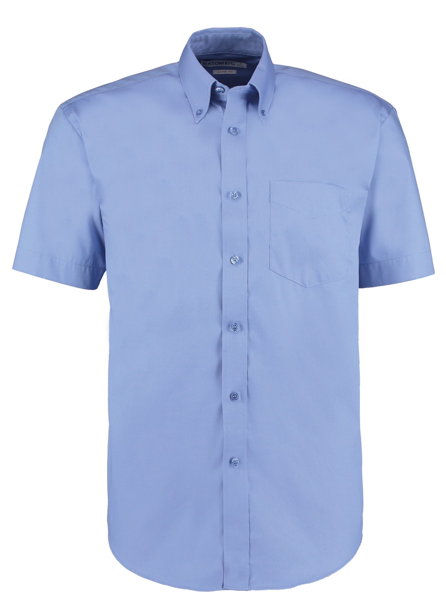 Kustom Kit Corporate Oxford shirt short-sleeved (classic fit) - Royal