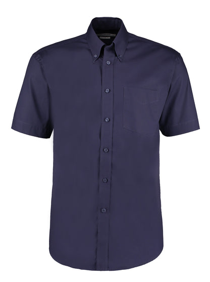 Kustom Kit Corporate Oxford shirt short-sleeved (classic fit) - Midnight Navy