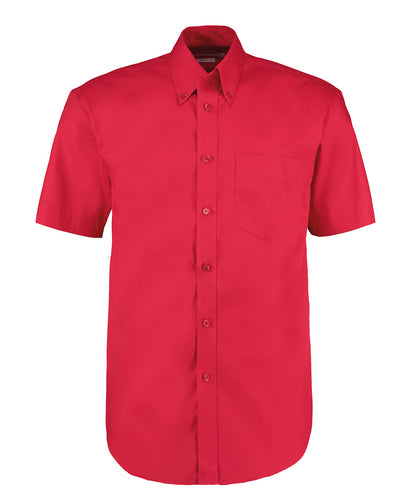 Kustom Kit Corporate Oxford shirt short-sleeved (classic fit) - Red