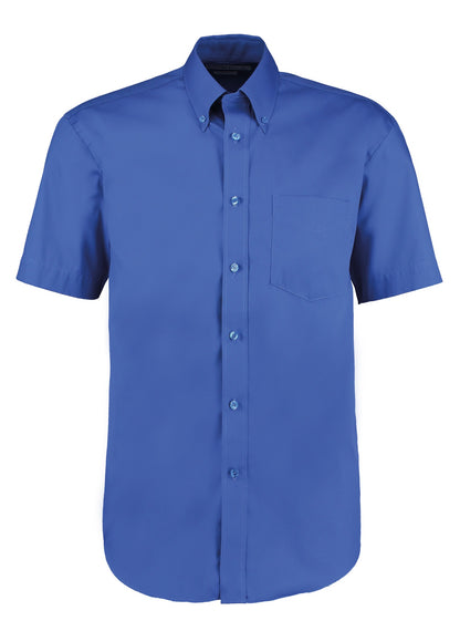 Kustom Kit Corporate Oxford shirt short-sleeved (classic fit) - Royal