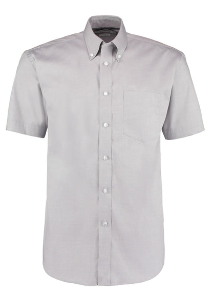 Kustom Kit Corporate Oxford shirt short-sleeved (classic fit) - Silver Grey