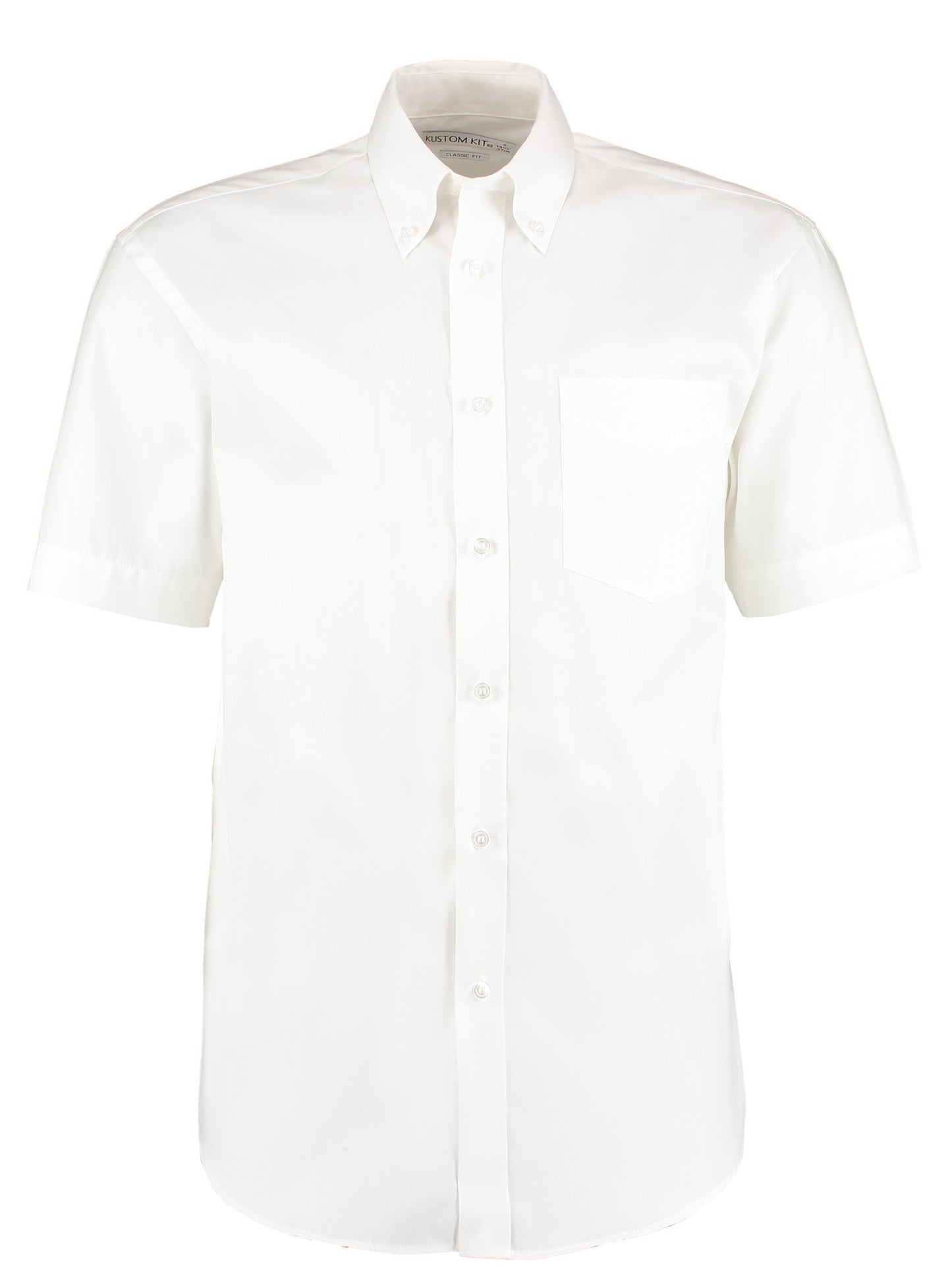 Kustom Kit Corporate Oxford shirt short-sleeved (classic fit) - White