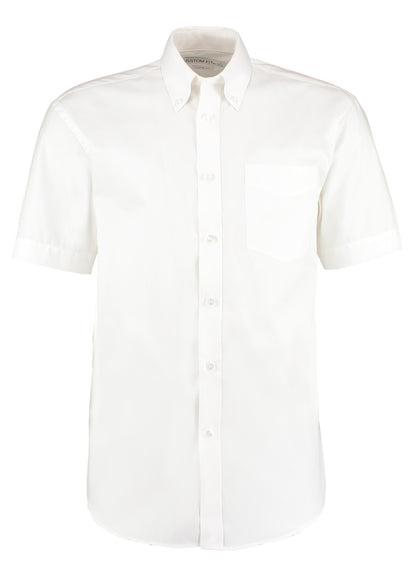 Kustom Kit Corporate Oxford shirt short-sleeved (classic fit) - White